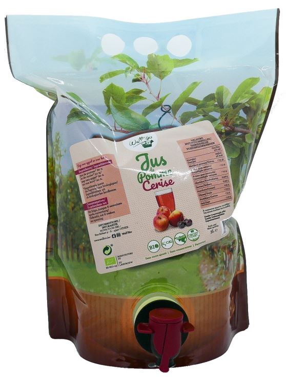 BIO - JUS DE POMME-CERISE BELGE LOCAL 3L